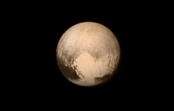 Picture space, surface, Pluto, a dwarf planet