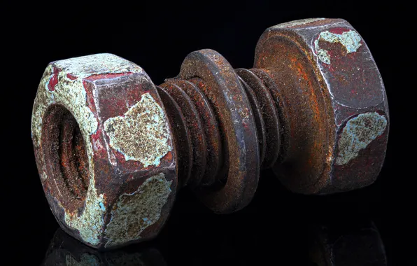 Metal, rust, screw