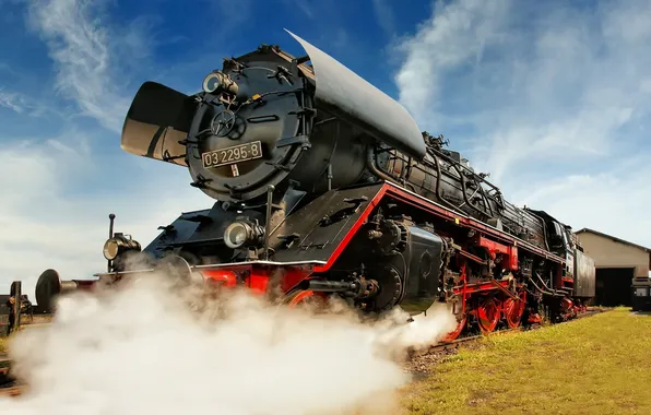Smoke, the engine, railroad