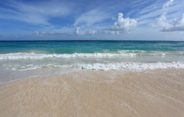 Picture sea, Wave, sand.