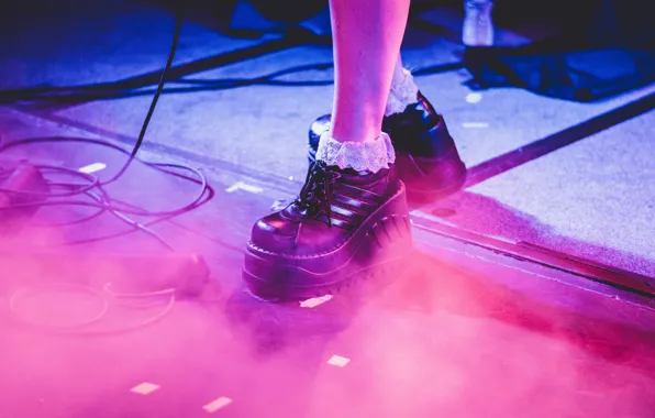 Scene, shoes, legs