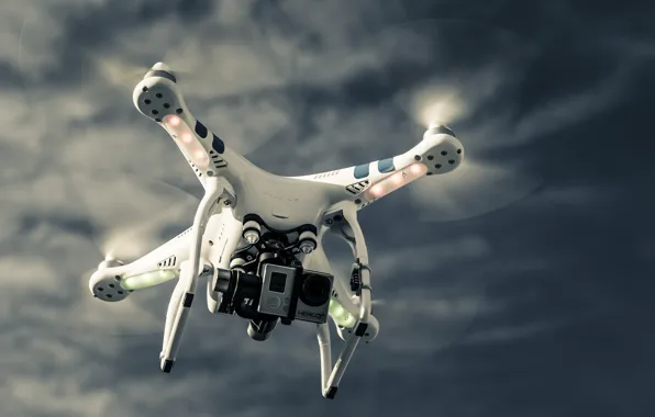 Sky, technology, drone, high technology, quadcopter, high tec, dji phantom