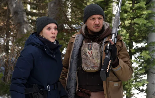 Cinema, girl, gun, pistol, weapon, woman, man, movie