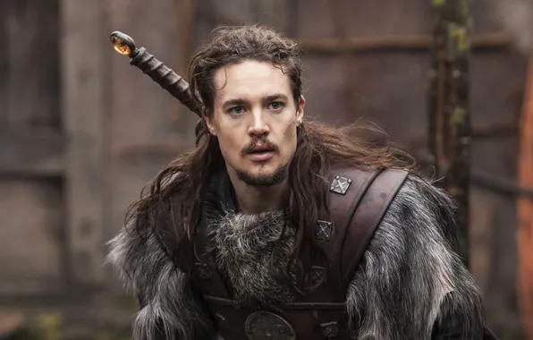 Sword, blood, British, armor, long hair, man, ken, blade