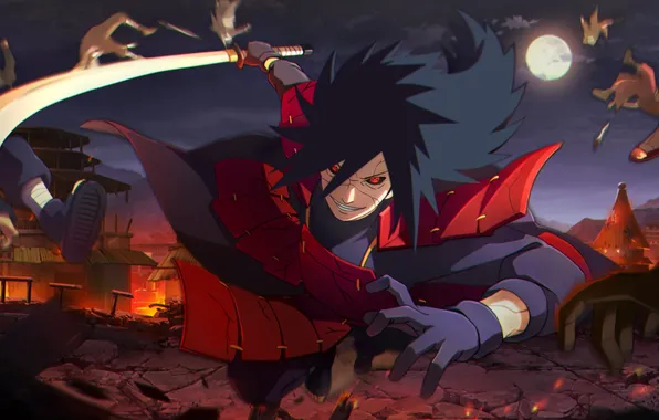 Naruto, action, Power Uchiha, Madara Uchiha