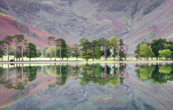 Lake, reflection, England, The lake district, Batterer