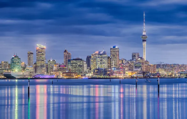 Wallpaper The City, Panorama, New Zealand, Auckland For Mobile And 