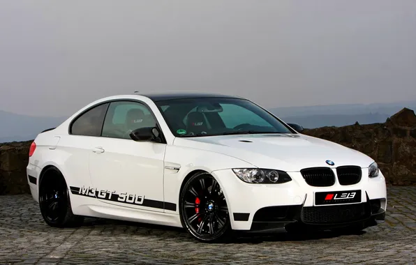 Auto, White, BMW, Boomer, BMW, The hood, Lights, The front