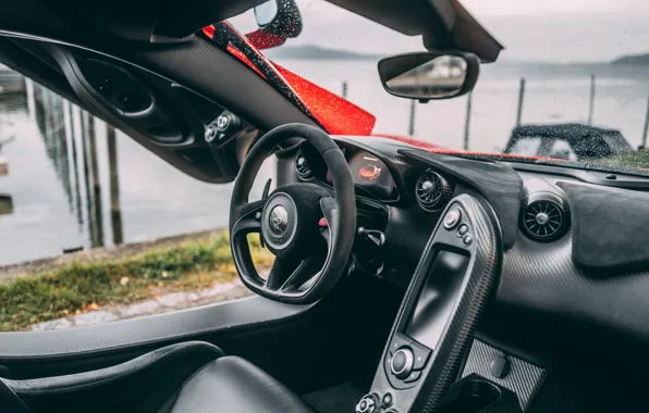 McLaren, McLaren P1, steering wheel, P1