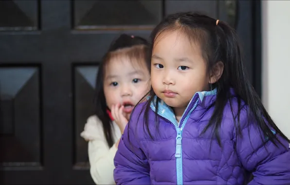Two, situations, asian girls, little girls, wondergirls