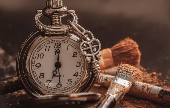 Style, retro, watch, brush