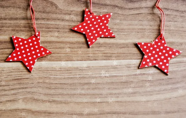 Stars, red, paper, background, Wallpaper, mood, polka dot, wooden