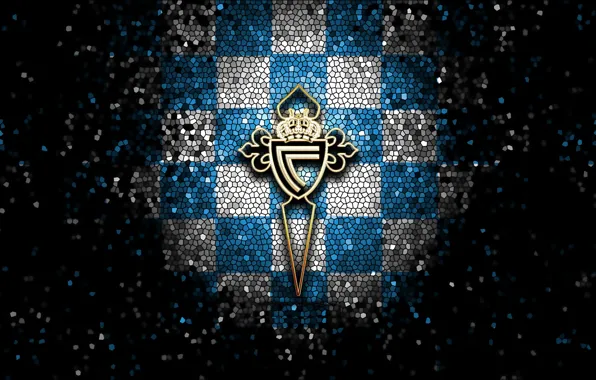 Wallpaper, sport, logo, football, La Liga, glitter, checkered, Celta Vigo