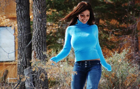 Forest, jacket, denise milani