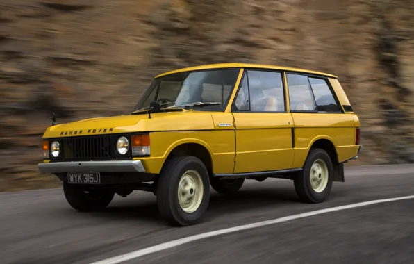 Picture road, markup, Land Rover, Range Rover, side, 1970, 4x4, SUV