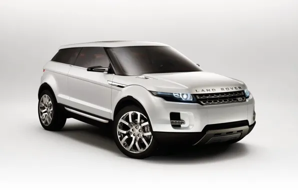White, the concept car, Land Rover, LRX