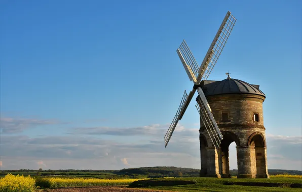 Picture field, nature, Mill, field, nature, mill