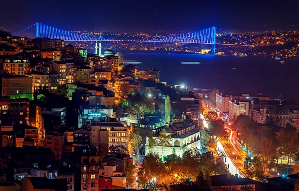 Picture night, excerpt, Istanbul, Turkey, night, Istanbul, Turkey