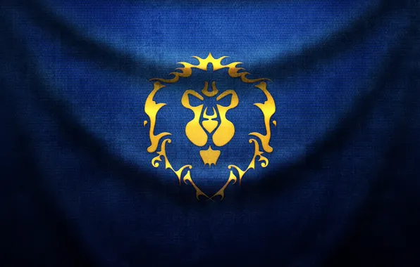 Wallpaper Leo, flag, fabric, folds, wow, world of warcraft for mobile ...