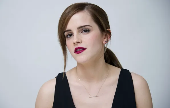 Model, actress, beautiful, Emma Watson, Emma Watson, grey background, celebrity