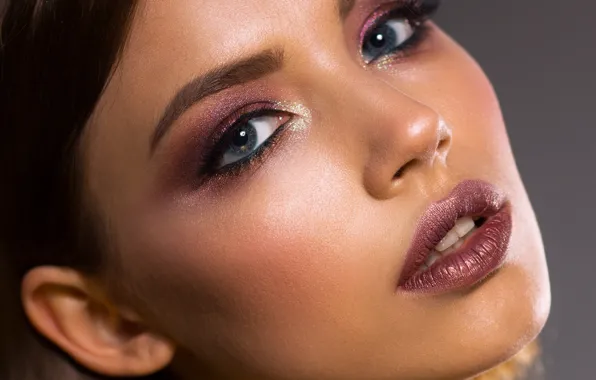 Picture look, girl, face, makeup, Irina Gromovataya