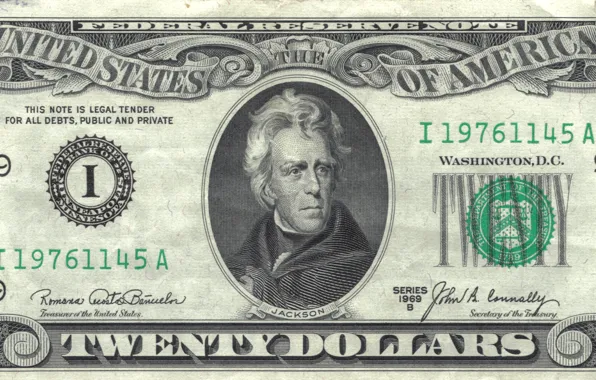 Picture note, Jackson, america, states, dollars, united, federal, reserve