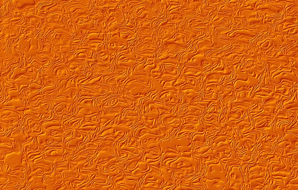 Picture wave, fantasy, texture, orange background, relief