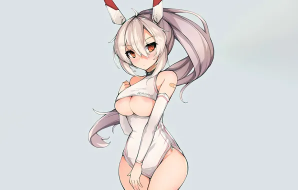 Picture ayanami, Sticky, anime, Azur Lane, attractive, boobs, girl, no bra