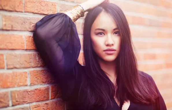 Look, face, background, hair, Asian