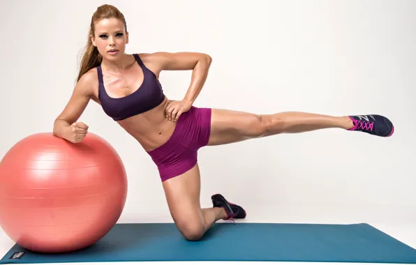 Legs, ball, female, workout, fitness