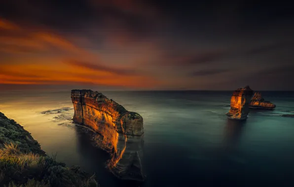 Picture sea, the sky, landscape, rocks