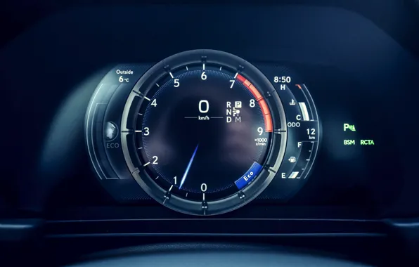 Lexus, speedometer, dashboard, LC 500, 2019, Inspiration Series