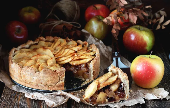 Picture apples, pie, cakes