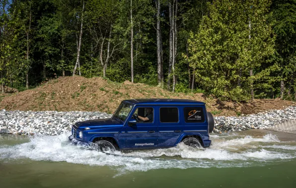 Picture water, blue, Mercedes-Benz, SUV, 4x4, G-Class, 2019