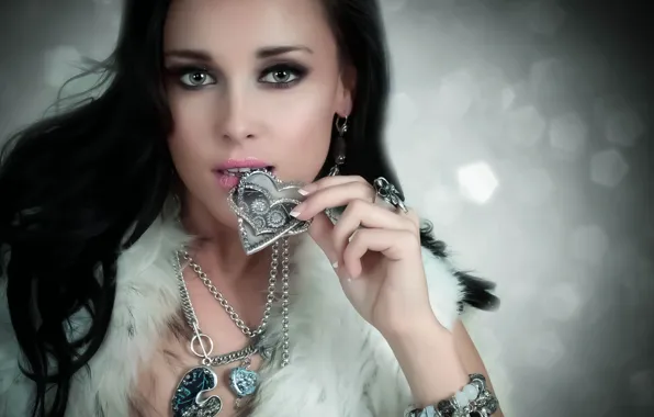 Look, girl, decoration, face, style, model, makeup