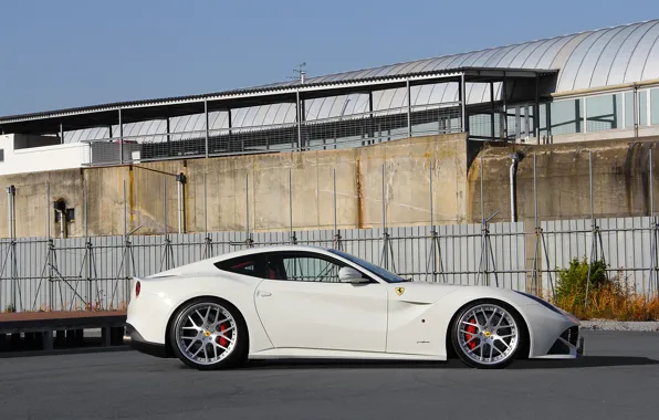 Profile, white, ferrari, Ferrari, drives, Berlinetta, f12 berlinetta, Beli