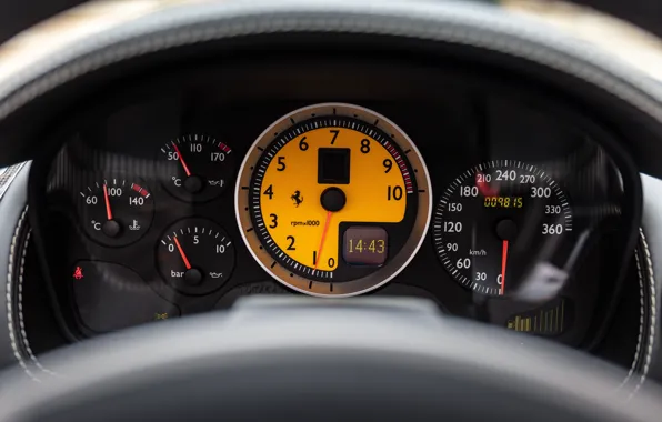 Picture Ferrari, F430 Spider, The instrument panel