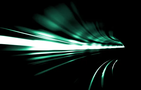 Light, abstraction, speed, turn, the tunnel