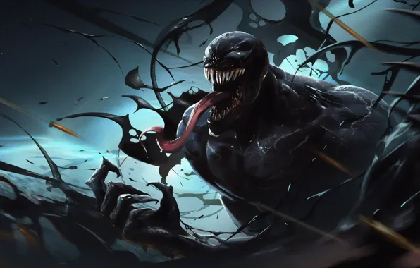 Art, tentacles, Venom, Venom, symbiote