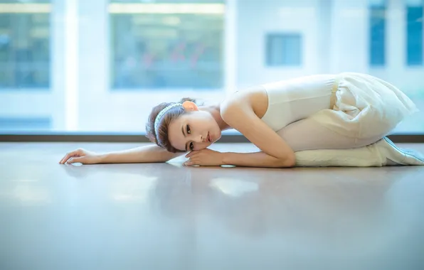 Girl, background, ballerina