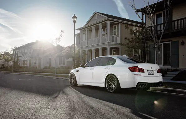 Picture white, the sky, the sun, bmw, BMW, shadow, white, Blik