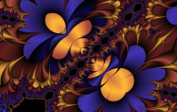 Abstraction, pattern, fractals, fractal, geometry, ornament, symmetry, abstract background