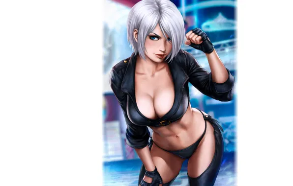 Girl, hot, sexy, KOF, boobs, anime, pretty, angel