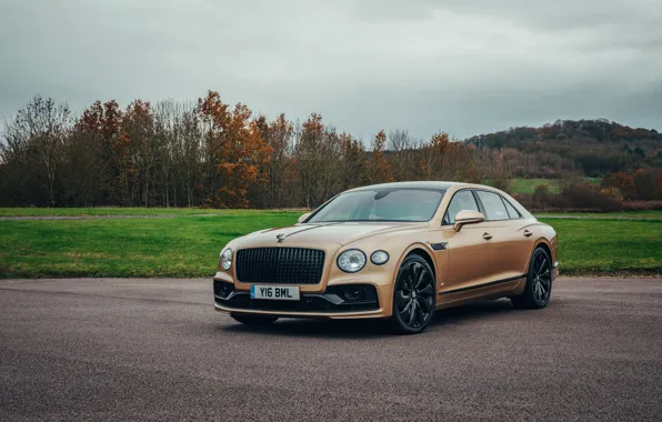 Bentley, Parking, Flying Spur, 2020, V8, 2021, Flying Spur V8