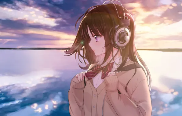 Picture the sky, girl, anime
