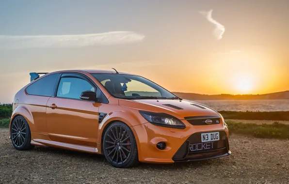 Ford, orange, focus