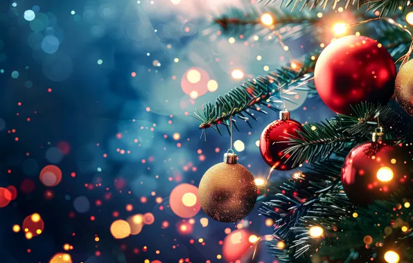 Light, lights, lights, Shine, Christmas, red, New year, garland