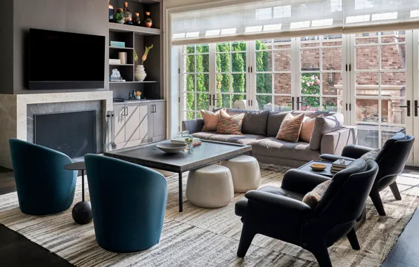 Design, style, interior, Chicago, fireplace, Chicago, living room, Urban Classic Home