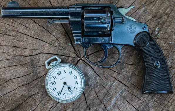 Picture weapons, watch, revolver, Police, Colt, 1906