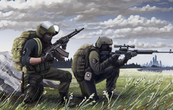 Picture Mercenaries, BEAR, USEC, Escape from Tarkov, EFT, R.2028, Russia 2028, PMC